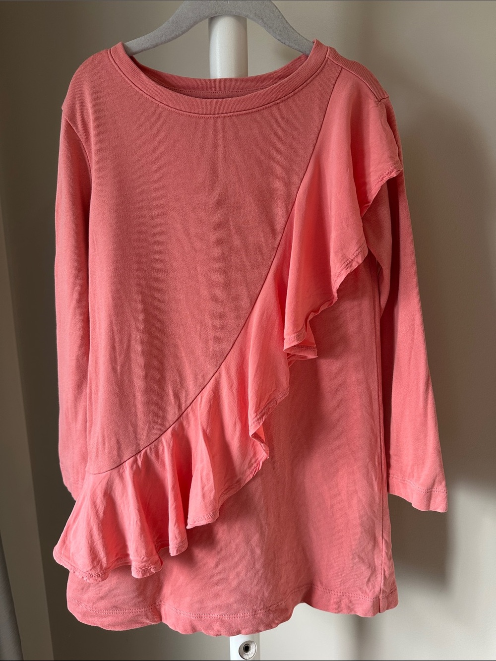 Gap Ruffle Sweatshirt Dress Size XS (4-5)